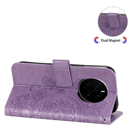 For Honor Magic7 5G Case PU Leather Wallet Floral Phone Cover Stand View