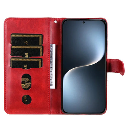 For Honor Magic7 5G Case Zipper Wallet Calf Texture PU Leather Phone Cover