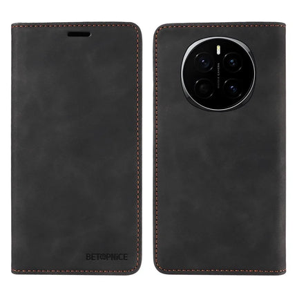 BETOPNICE 003 For Honor Magic7 5G Wallet Case Leather Phone Cover with Stand - Black