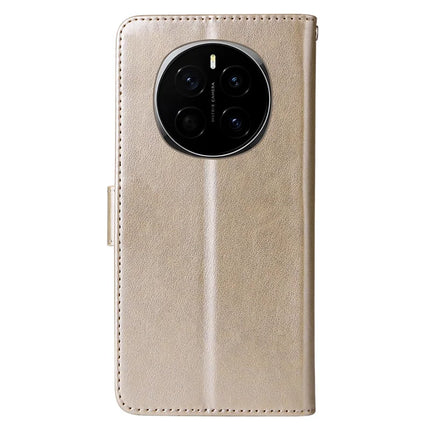 For Honor Magic7 5G Leather Case Butterfly Floral Imprint Wallet Stand Cover