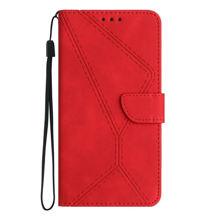 For Realme C75 Case Skin Touch Lines PU Leather Flip Phone Cover