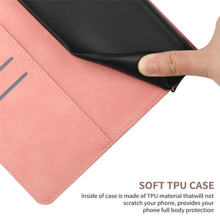 For Realme C75 Case Skin Touch Lines PU Leather Flip Phone Cover