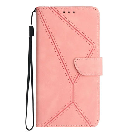 For Realme C75 Case Skin Touch Lines PU Leather Flip Phone Cover