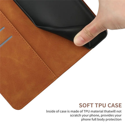 For Realme C75 Case Skin Touch Lines PU Leather Flip Phone Cover