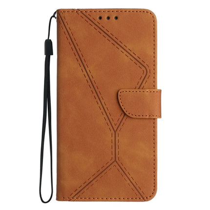 For Realme C75 Case Skin Touch Lines PU Leather Flip Phone Cover