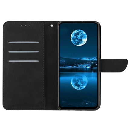 For Realme C75 Case Skin Touch Lines PU Leather Flip Phone Cover