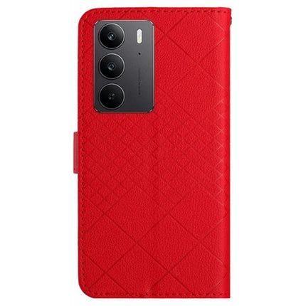 For Realme C75 Wallet Phone Case Imprint PU Leather Flip Folio Cover