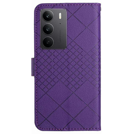 For Realme C75 Wallet Phone Case Imprint PU Leather Flip Folio Cover