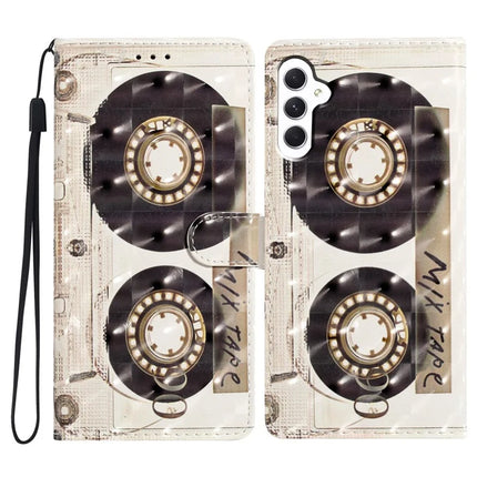 For Samsung Galaxy A26 5G Case PU Leather Wallet Phone Cover 3D Pattern Printing - Tape