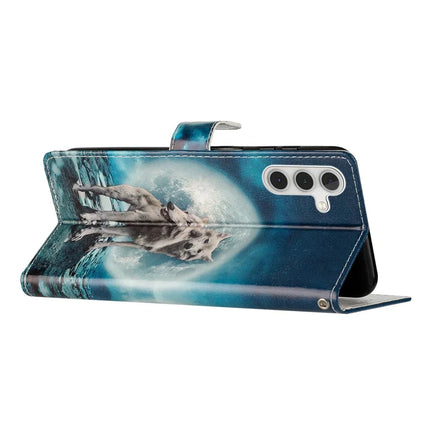 For Samsung Galaxy A56 5G Wallet Case PU Leather Pattern Printing Stand Phone Cover with Strap