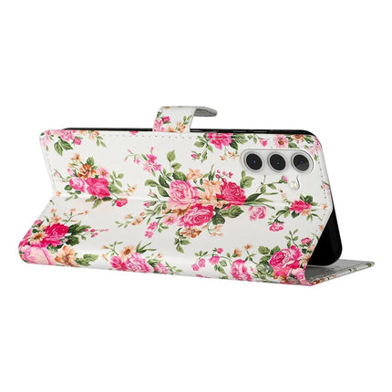 For Samsung Galaxy A56 5G Wallet Case PU Leather Pattern Printing Stand Phone Cover with Strap
