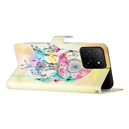 For Honor X5b / X5b Plus Wallet Case PU Leather Pattern Printing Stand Phone Cover with Strap