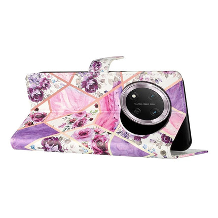 For Honor Magic7 Lite 5G / X9c 5G / X60 Pro 5G Wallet Case PU Leather Pattern Printing Stand Phone Cover with Strap