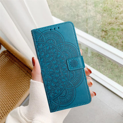 For Samsung Galaxy A56 5G Leather Case with Card Slots Mandala Pattern Phone Cover Stand