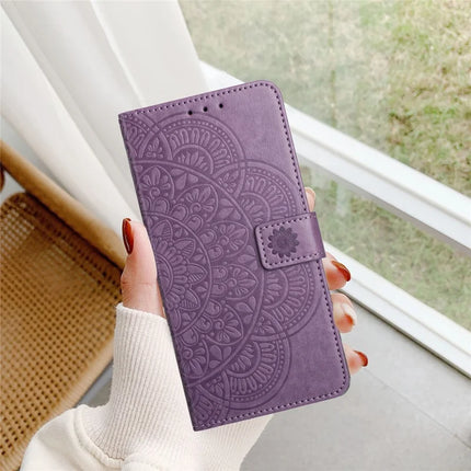 For Samsung Galaxy A56 5G Leather Case with Card Slots Mandala Pattern Phone Cover Stand