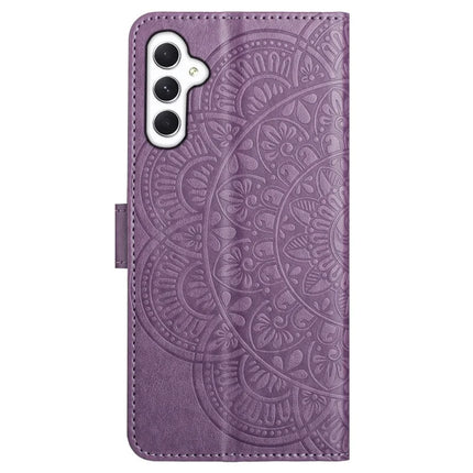 For Samsung Galaxy A56 5G Leather Case with Card Slots Mandala Pattern Phone Cover Stand