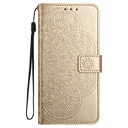 For Samsung Galaxy A56 5G Leather Case with Card Slots Mandala Pattern Phone Cover Stand