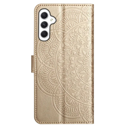 For Samsung Galaxy A56 5G Leather Case with Card Slots Mandala Pattern Phone Cover Stand