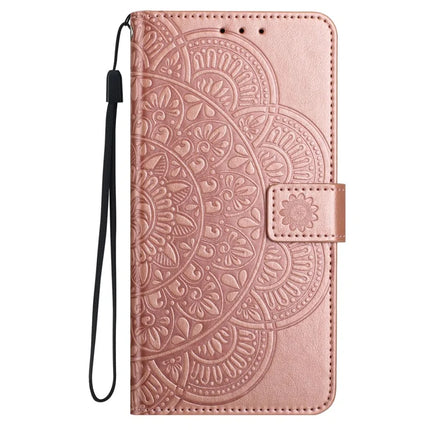 For Samsung Galaxy A56 5G Leather Case with Card Slots Mandala Pattern Phone Cover Stand