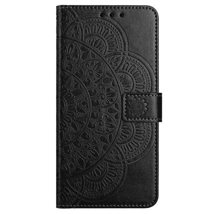 For Motorola Moto G75 5G Leather Case with Card Slots Mandala Pattern Phone Cover Stand