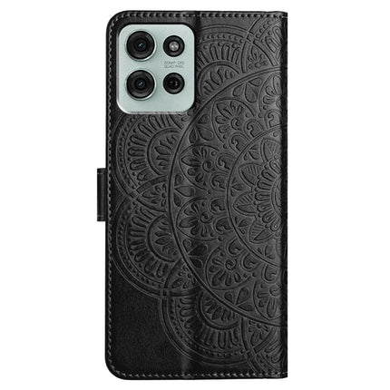 For Motorola Moto G75 5G Leather Case with Card Slots Mandala Pattern Phone Cover Stand