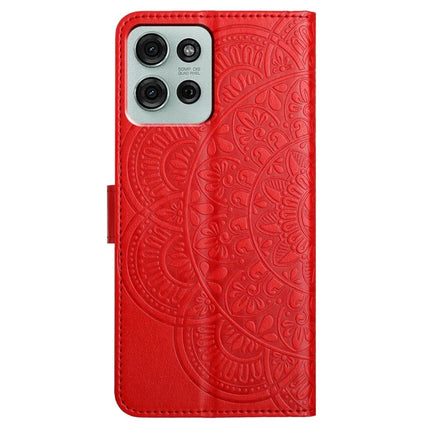 For Motorola Moto G75 5G Leather Case with Card Slots Mandala Pattern Phone Cover Stand