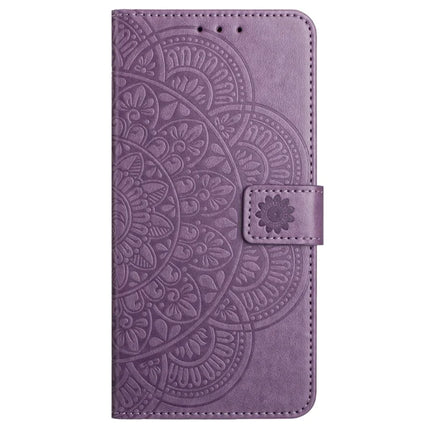 For Motorola Moto G75 5G Leather Case with Card Slots Mandala Pattern Phone Cover Stand