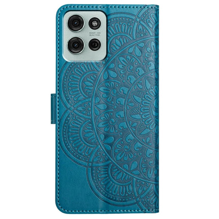 For Motorola Moto G75 5G Leather Case with Card Slots Mandala Pattern Phone Cover Stand