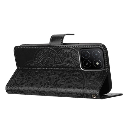 For Honor X5b Plus  /  X5b Leather Case with Card Slots Mandala Pattern Phone Cover Stand