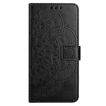 For Honor X5b Plus  /  X5b Leather Case with Card Slots Mandala Pattern Phone Cover Stand