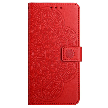 For Honor X5b Plus  /  X5b Leather Case with Card Slots Mandala Pattern Phone Cover Stand