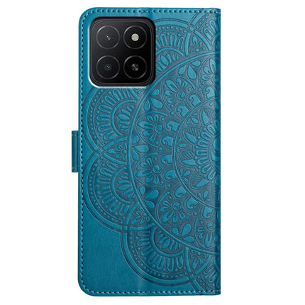 For Honor X5b Plus  /  X5b Leather Case with Card Slots Mandala Pattern Phone Cover Stand