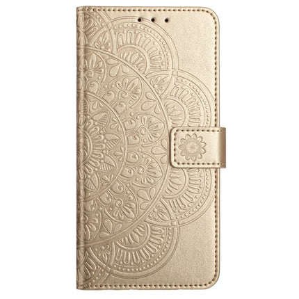 For Honor X5b Plus  /  X5b Leather Case with Card Slots Mandala Pattern Phone Cover Stand