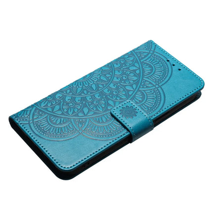 For Honor Magic7 Lite 5G / X9c 5G / X60 Pro 5G Leather Case with Card Slots Mandala Pattern Phone Cover Stand