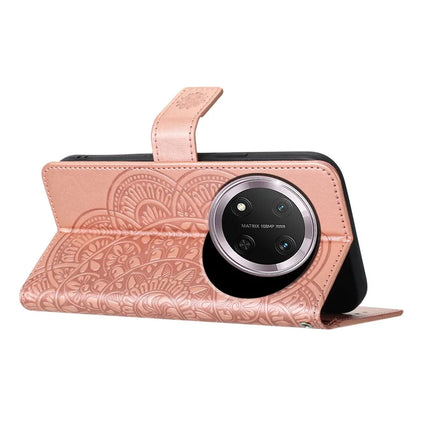 For Honor Magic7 Lite 5G / X9c 5G / X60 Pro 5G Leather Case with Card Slots Mandala Pattern Phone Cover Stand