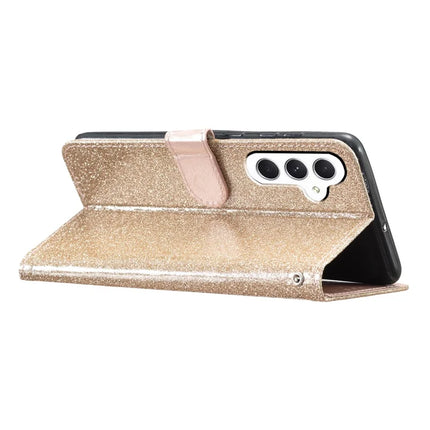 For Samsung Galaxy A26 5G Wallet Case Glitter Anti-Scratch Leather Phone Cover Stand