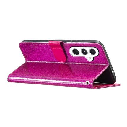 For Samsung Galaxy A56 5G Wallet Case Glitter Anti-Scratch Leather Phone Cover Stand