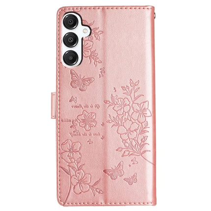 For Samsung Galaxy A26 5G Wallet Phone Case Butterfly Floral Imprint Leather Flip Cover