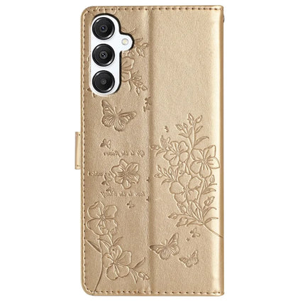 For Samsung Galaxy A56 5G Wallet Phone Case Butterfly Floral Imprint Leather Flip Cover