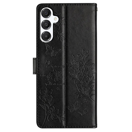 For Samsung Galaxy A56 5G Wallet Phone Case Butterfly Floral Imprint Leather Flip Cover