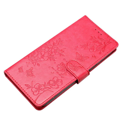 For Samsung Galaxy A56 5G Wallet Phone Case Butterfly Floral Imprint Leather Flip Cover