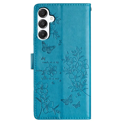 For Samsung Galaxy A56 5G Wallet Phone Case Butterfly Floral Imprint Leather Flip Cover