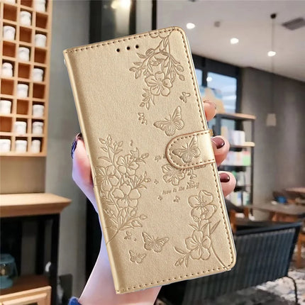 For Honor Magic7 Lite 5G / X9c 5G / X60 Pro 5G Wallet Phone Case Butterfly Floral Imprint Leather Flip Cover