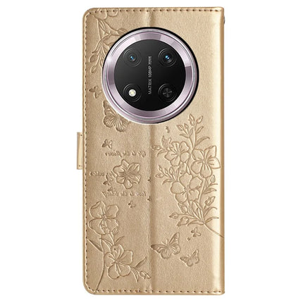 For Honor Magic7 Lite 5G / X9c 5G / X60 Pro 5G Wallet Phone Case Butterfly Floral Imprint Leather Flip Cover