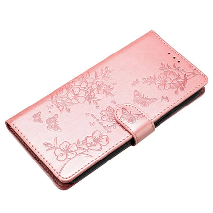 For Honor Magic7 Lite 5G / X9c 5G / X60 Pro 5G Wallet Phone Case Butterfly Floral Imprint Leather Flip Cover