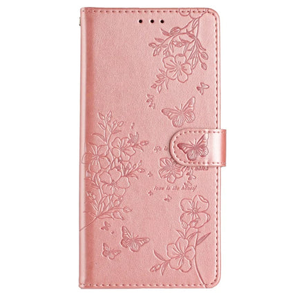 For Honor Magic7 Lite 5G / X9c 5G / X60 Pro 5G Wallet Phone Case Butterfly Floral Imprint Leather Flip Cover