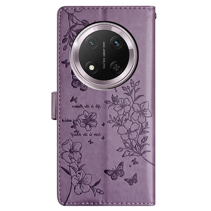For Honor Magic7 Lite 5G / X9c 5G / X60 Pro 5G Wallet Phone Case Butterfly Floral Imprint Leather Flip Cover