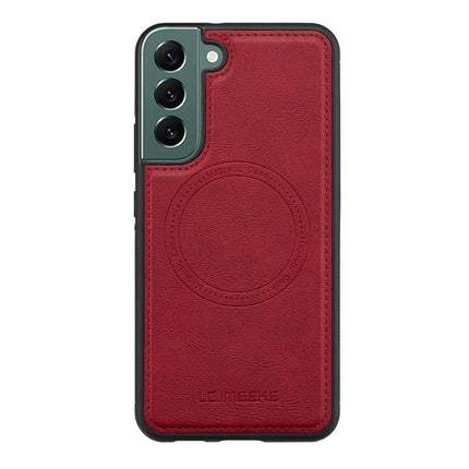 LC.IMEEKE L3 For Samsung Galaxy S21 FE 5G Magnetic Case Detachable Card Holder Leather TPU Mobile Cover