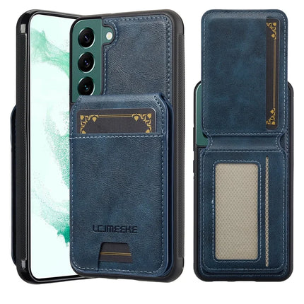 LC.IMEEKE L3 For Samsung Galaxy S21 FE 5G Magnetic Case Detachable Card Holder Leather TPU Mobile Cover