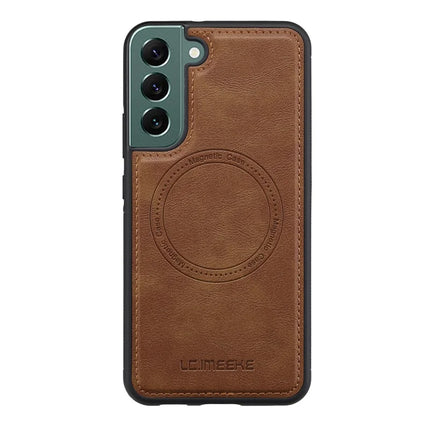LC.IMEEKE L3 For Samsung Galaxy S21 FE 5G Magnetic Case Detachable Card Holder Leather TPU Mobile Cover